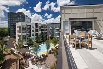 Rooftop Deck Overlooking the Pool at Apartments for Rent Atlanta GA 30339
